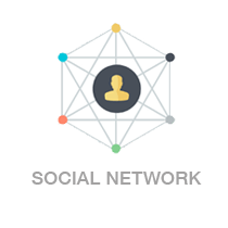 Social Network logo Home